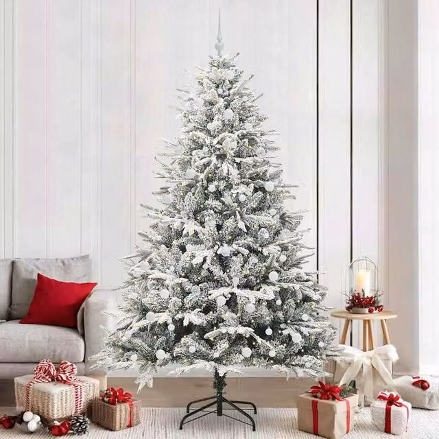 Berkfield Home Pre-lit Artificial Christmas Tree with Ball Set, Green, Height: 240 cm