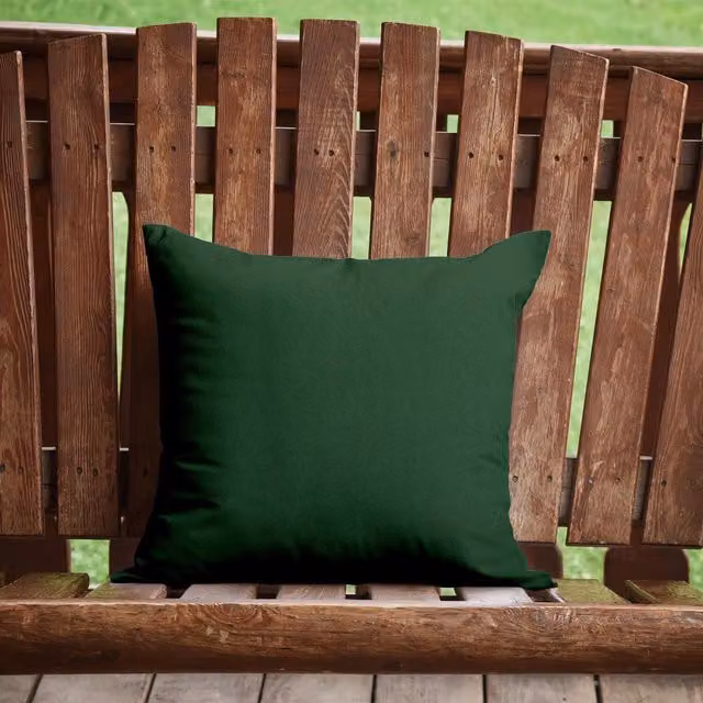 Roseley Water Resistant Polyester Cushions in Dark Green