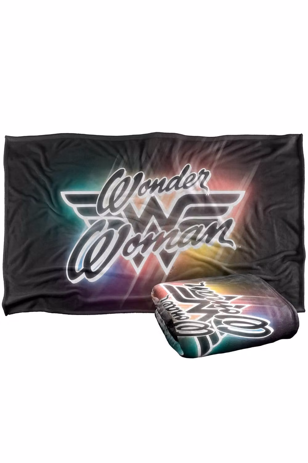 Warner Bros. Wonder Woman Disco Lights Super Soft Fleece Throw Blanket, Multicolour, W: 127.0 cm x D: 152.4 cm x H: 1.0 cm – 7