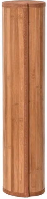 Berkfield Home Rectangular Bamboo Rug in Brown, W: 70 cm, L: 100 cm – 1