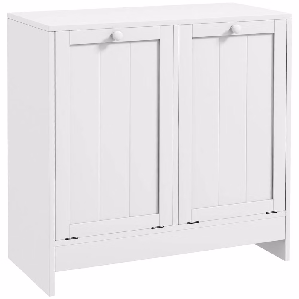 Wyld Haus Nema White Double Tilt Out Hamper Cabinet – 2