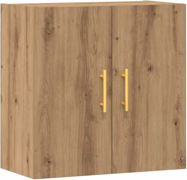 Berkfield Home Artisan Oak Wall Cabinet in Brown, W: 60 cm, D: 31 cm, H: 60 cm