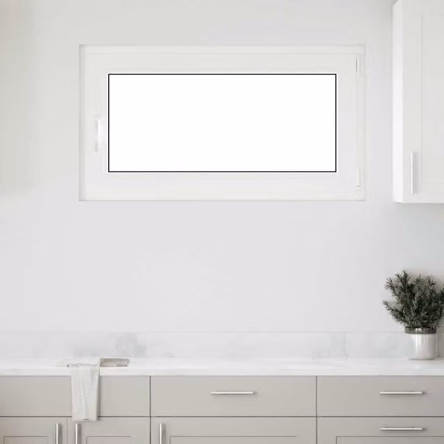 Berkfield Home RISOR Basement Tilt and Turn Window, White, W: 110 cm, H: 70 cm, DIN Right