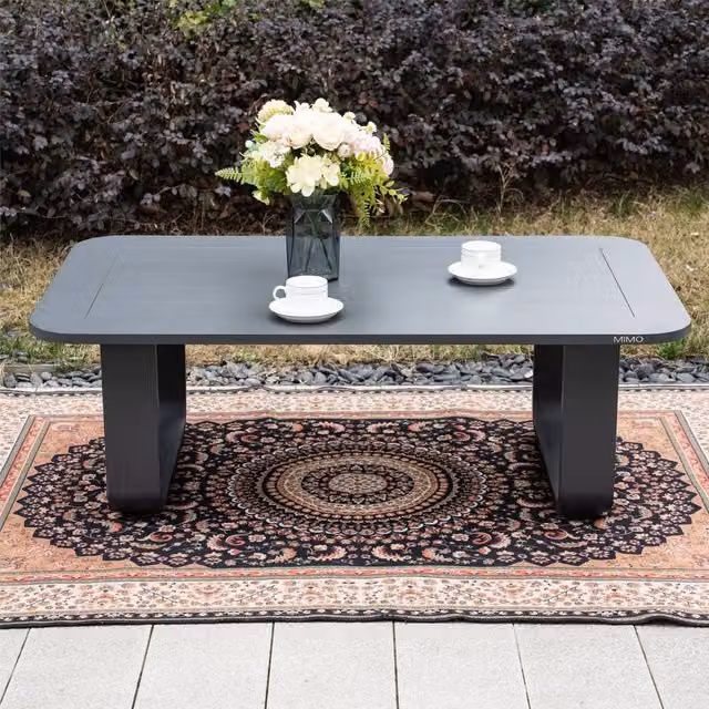 MIMO Garden Aluminium Coffee Table in Matt Grey