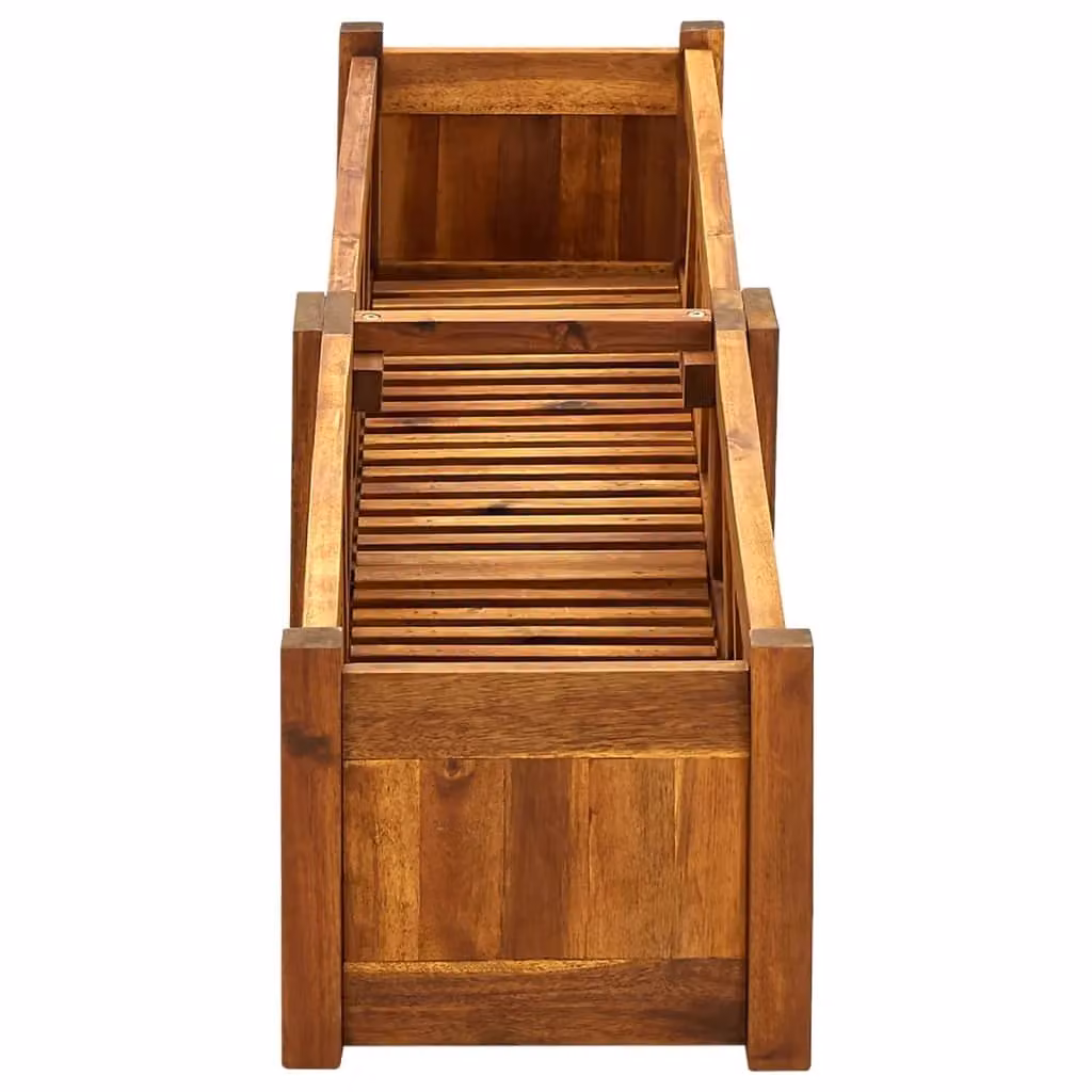 Berkfield Home Garden Acacia Wood Raised Bed in Brown, W/D/H: 150 x 30 x 25 cm – 3