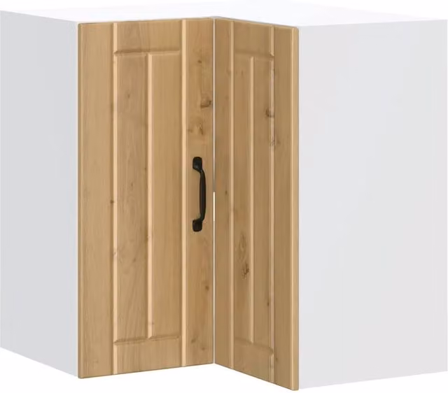 Berkfield Home Lucca Artisan Oak Kitchen Wall Corner Cabinet in Brown