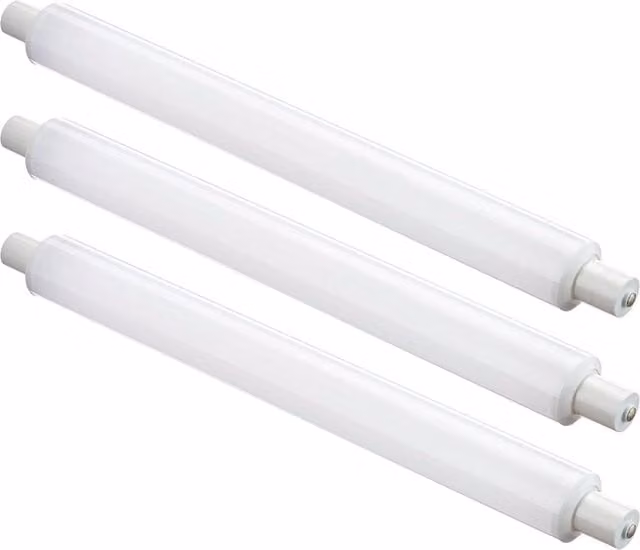 First Choice Lighting 3 x 6W LED Tube Light Bulbs, Cool White