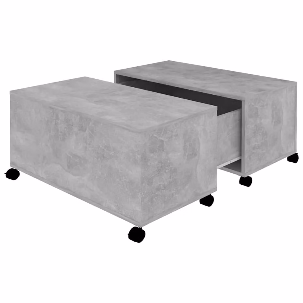 Berkfield Home Concrete Grey Square Coffee Table W/D/H: 75 x 75 x 38 cm – 2