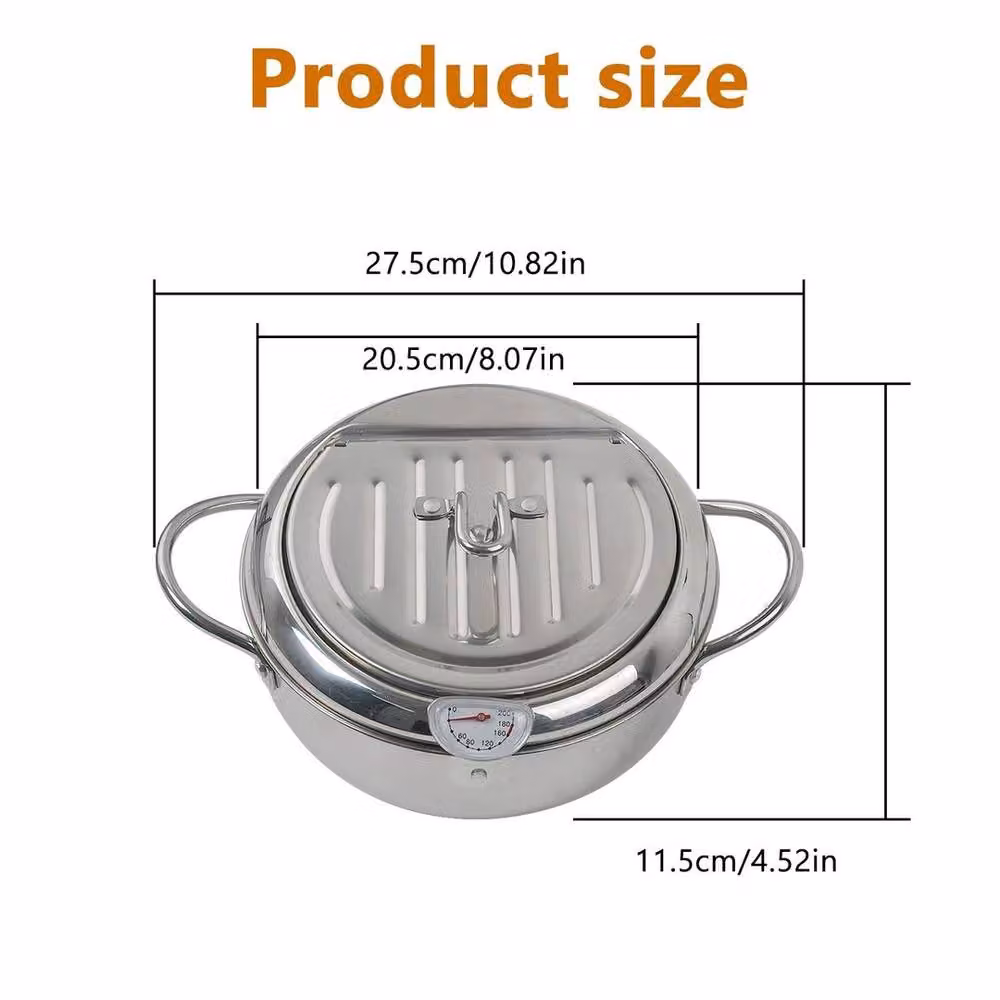PAWNORA 2.2L Chip Deep Fat Fryer in Silver – 2