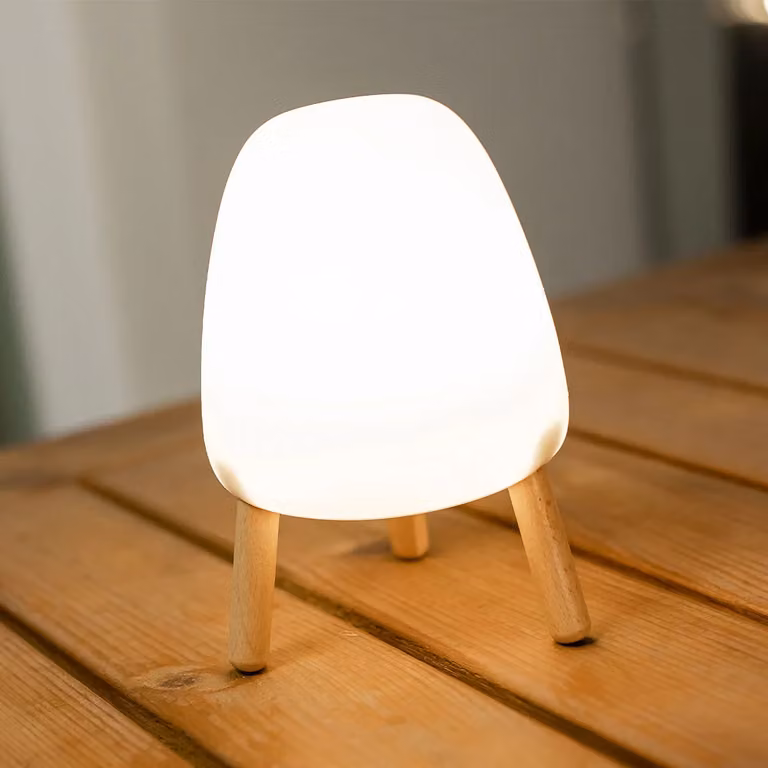 Newgarden Rocket 20 Touch Table Lamp in White