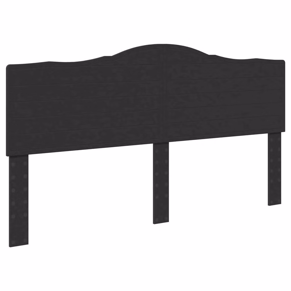 Berkfield Home Modern Bed Frame with Headboard in Black, W/D/H: 200 x 200 cm – 3