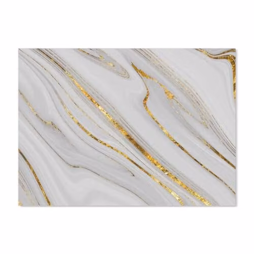 White Gold Quartz Polished Toughened Glass Kitchen Splashback, W: 90 cm, H: 65 cm, 6 mm thickness – 2