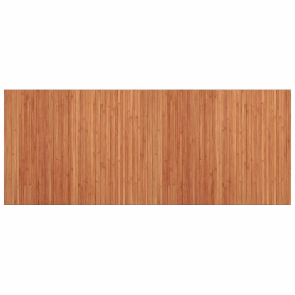Berkfield Home Rectangular Brown Bamboo and Polypropylene Non-Slip Rug, W: 80 cm, L: 200 cm – 2