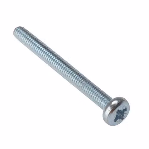Forgefix Pozidriv Pan Head Machine Screws, Silver, M4 x 40mm, Bag of 25