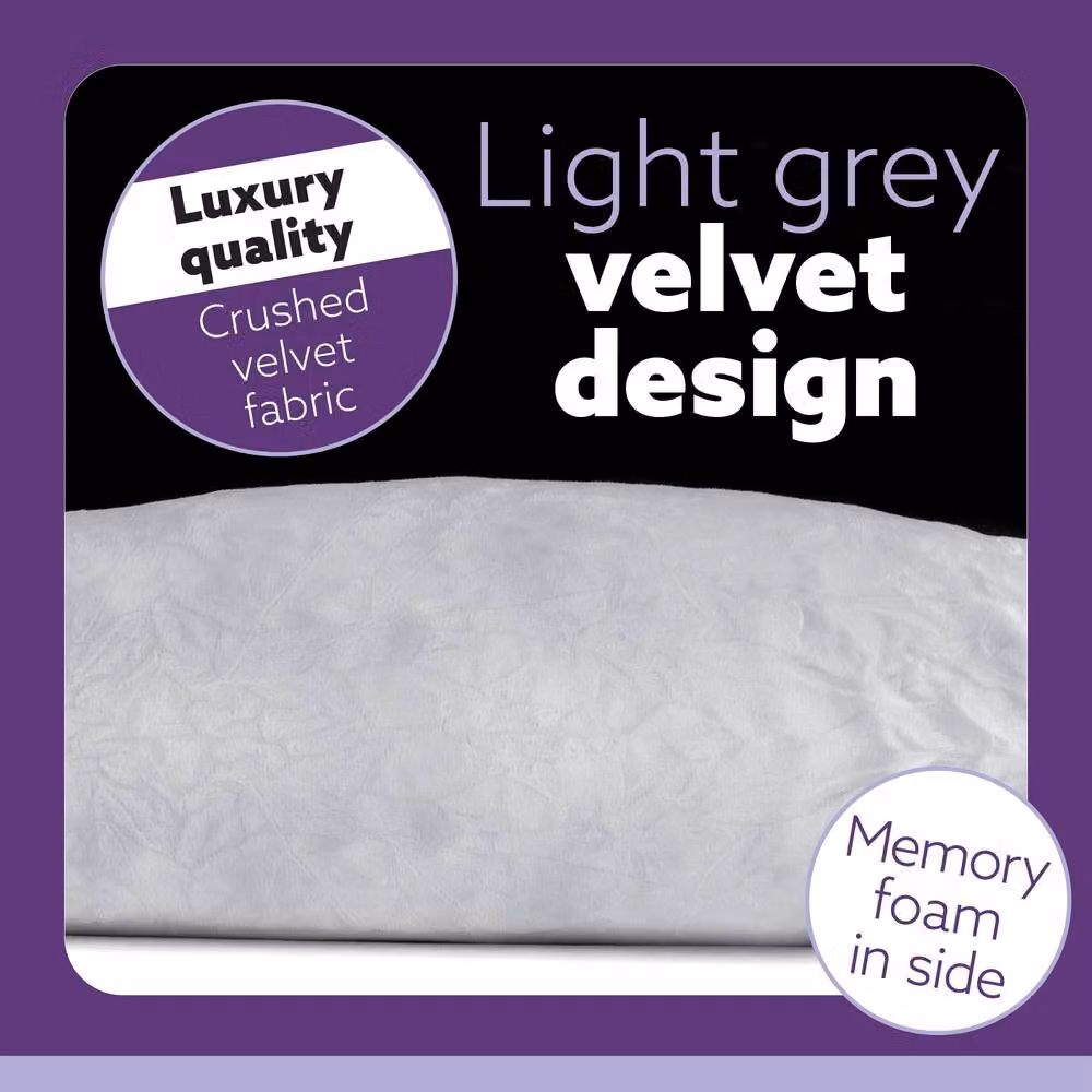 Aamira Light Grey C Shape Memory Foam Pregnancy Maternity Pillow, W/D/H: 140 x 65 x 20 cm – 5