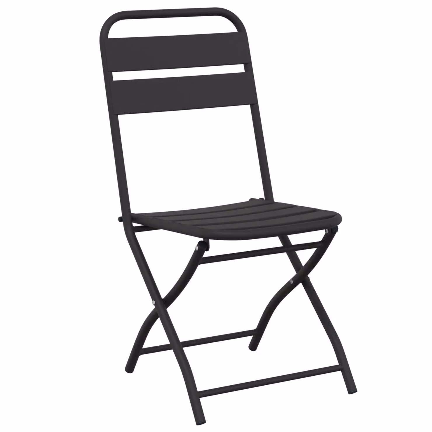 Berkfield Home Folding Garden Chairs, 2 Piece Set, Anthracite, W/D/H: 42 x 45 x 82 cm – 4