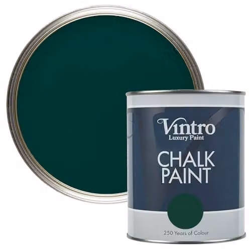 Vintro Woodpecker Green Chalk Paint for Furniture, Walls and Woodwork, 1 l