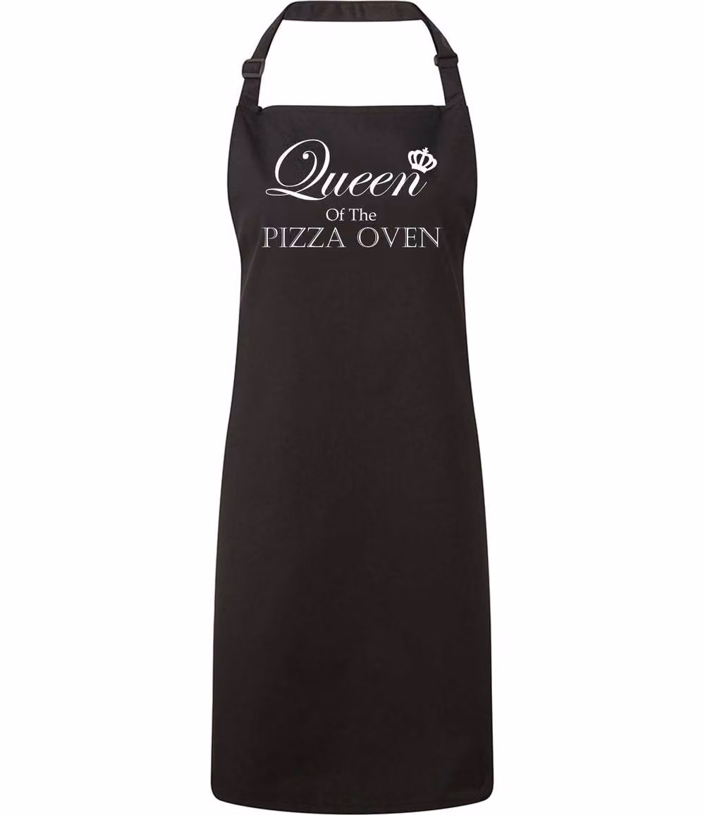 60 Second Makeover Queen Of The Pizza Oven Apron in Black – 2