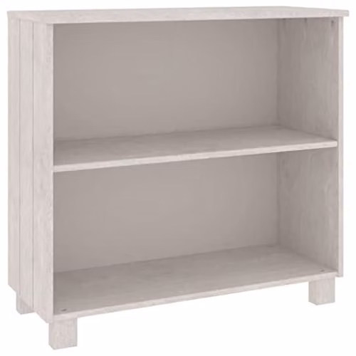 vidaXL HAMAR White Lacquered Solid Wood Pine Sideboard W/D/H: 85 x 35 x 80 cm