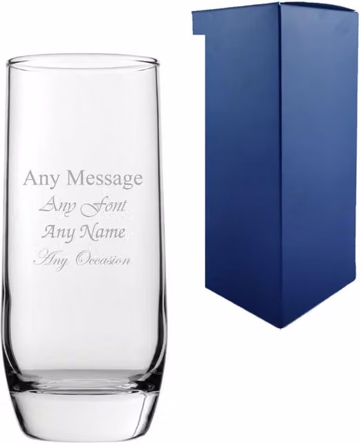 Uniqueful Personalised Bolero Beer Glass, 332 ml, Clear – 1