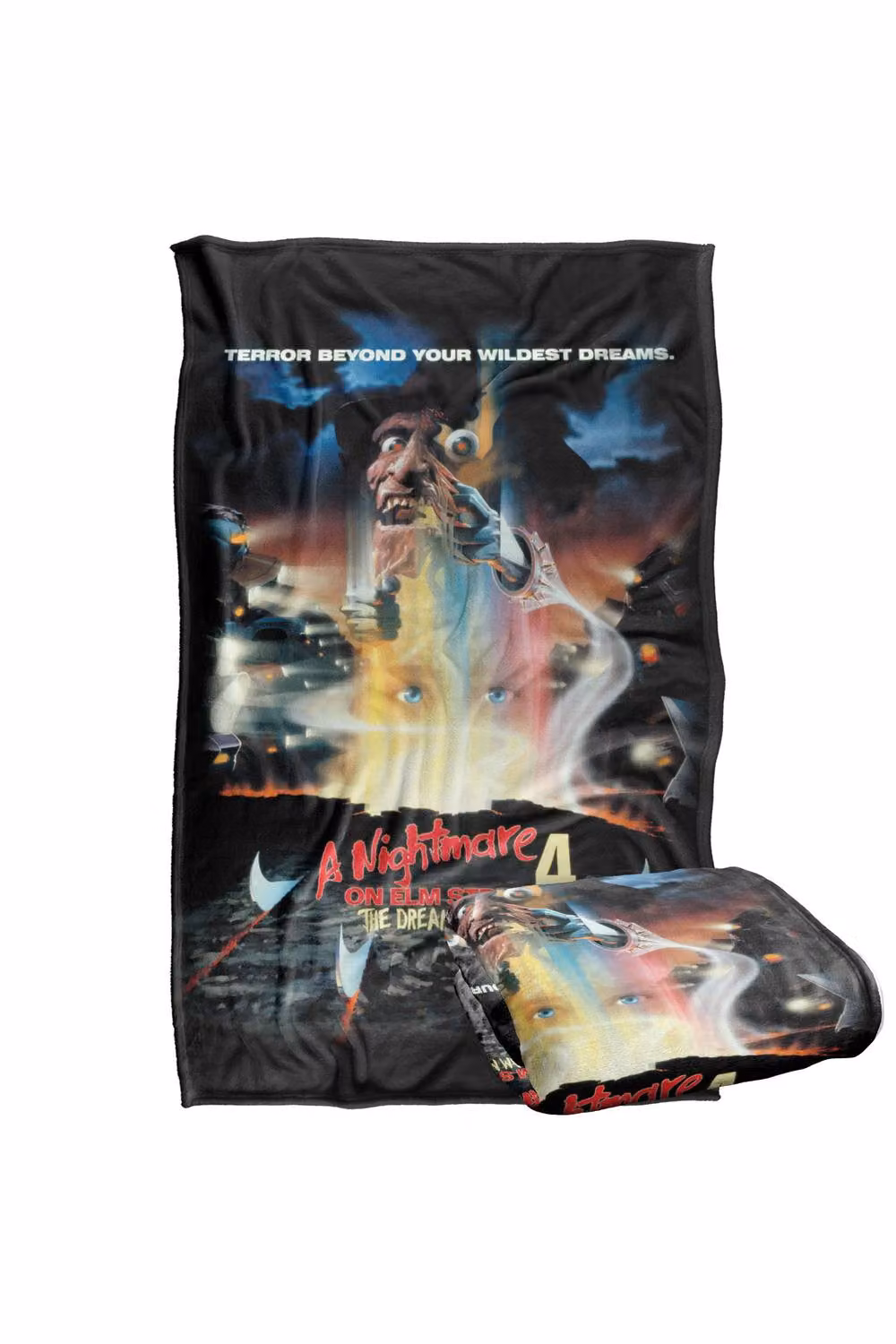 Warner Bros. Nightmare On Elm Street 4 Poster Super Soft Fleece Throw Blanket, Multicolour, W/D/H: 91 x 147 cm – 7