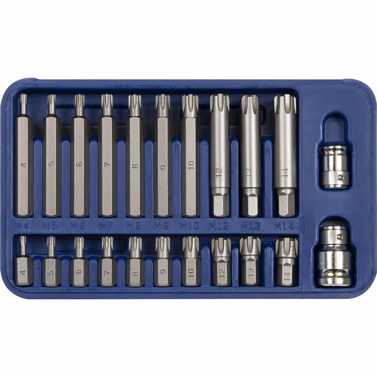 Loops 22pc RIBE Socket and Bit Holder Set in Multicolour Chrome Vanadium Steel – 3