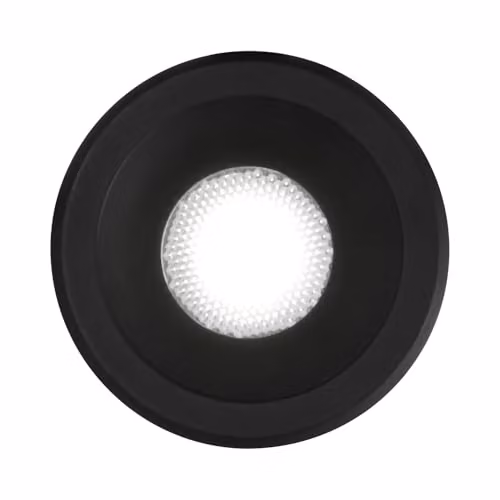 Netlighting Virus Integrated LED Indoor Recessed Downlight Lamp, Black, 3000K Warm White – 1
