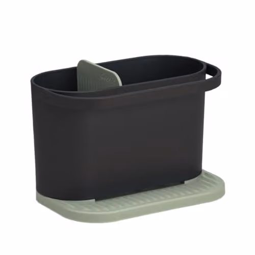 ReBorn Recycled Plastic Kitchen Sink Tidy in Sage Green and Charcoal Grey