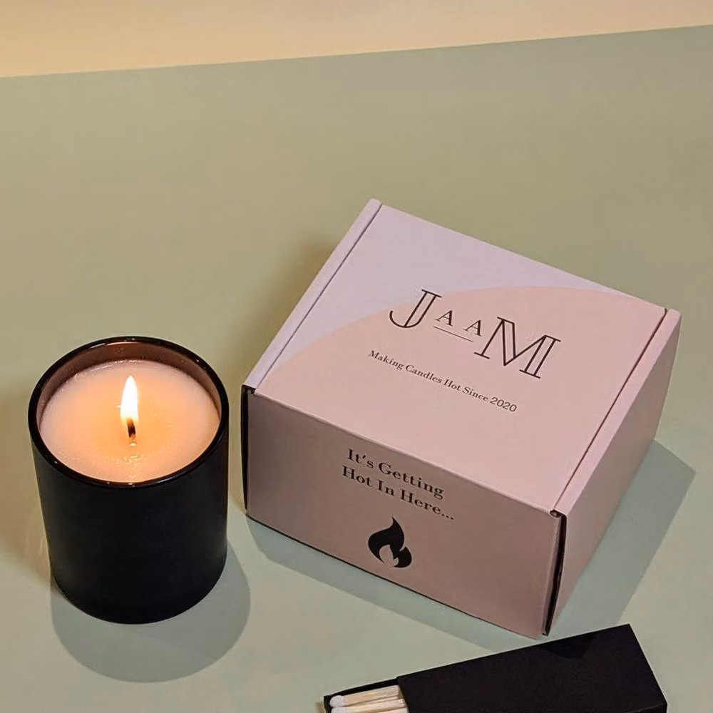 JAAM One Degree Hotter Graduation Candle in Black and White – 4