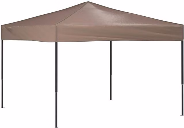 Berkfield Home Folding Party Tent in Beige, W: 300 cm, D: 300 cm, H: 245 cm – 1