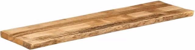 Berkfield Home Table Top Live Edge Solid Wood Rough Mango in Brown W/D/H: 180 x 40 x 3.8 cm – 1