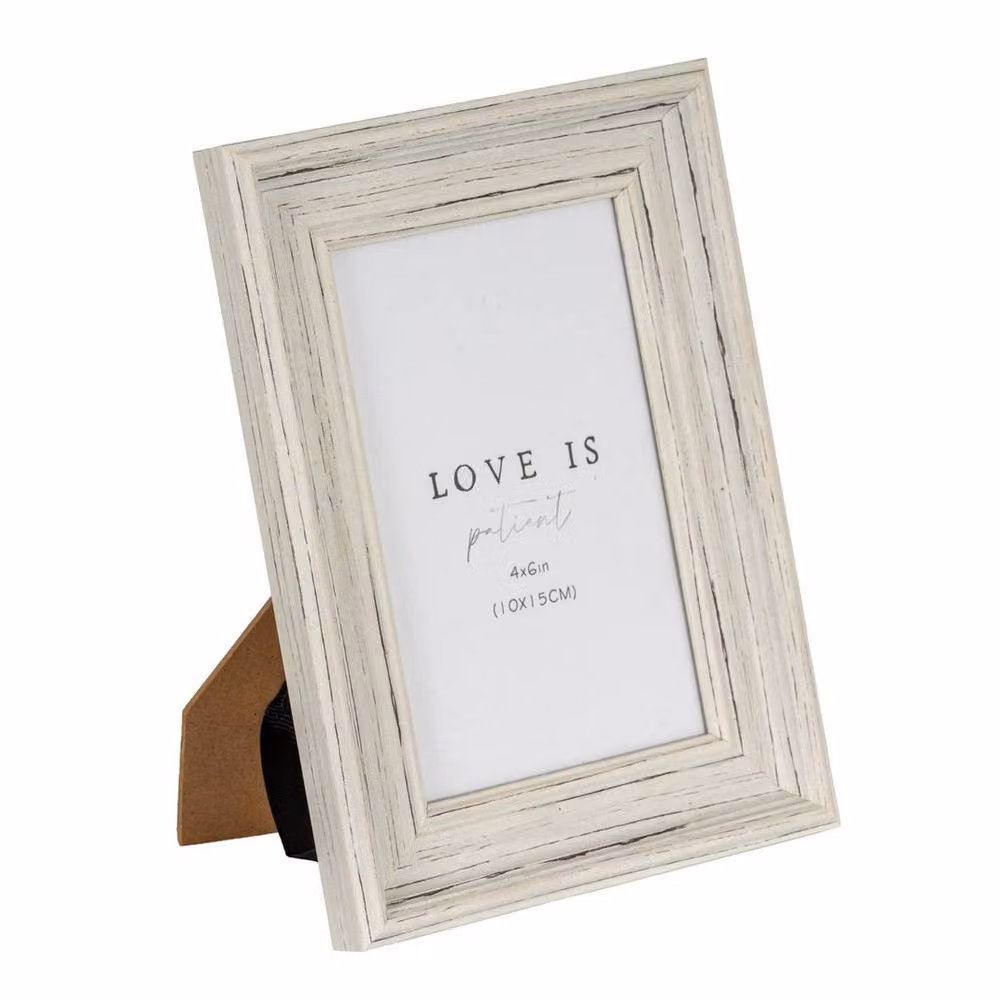 Lemon Pavilion Alba Rectangular Wood Photo Frame, White, 10 x 15 cm – 2