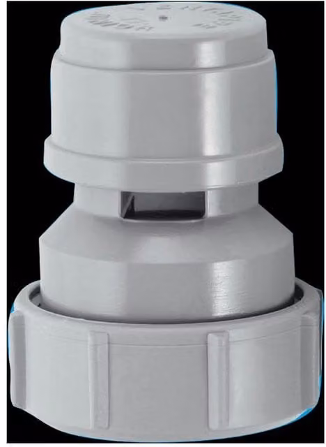 McAlpine VP15M Ventapipe 15 Air Admittance Valve with 1.25 inch Universal Outlet, Grey – 1