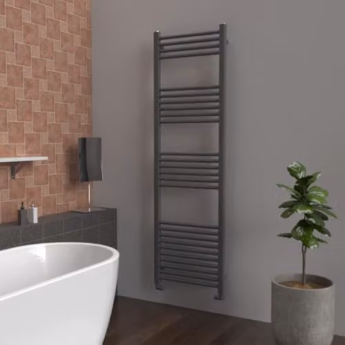 Lux Heat Anthracite Grey Ladder Towel Radiator H x W: 160 x 50 cm – 1
