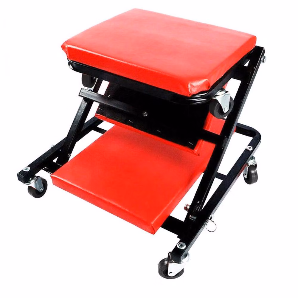 FLAVORA Red Steel Mechanic Garage Sliding Repair Creeper Board, W: 52 cm, L: 1000 cm – 5