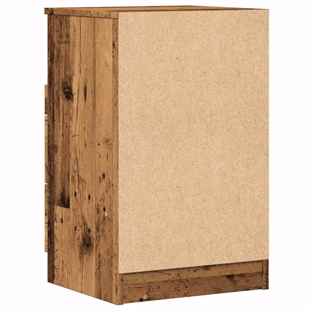 Berkfield Home Bedside Cabinet in Brown Old Wood, W/D/H: 40 x 36 x 65 cm – 5