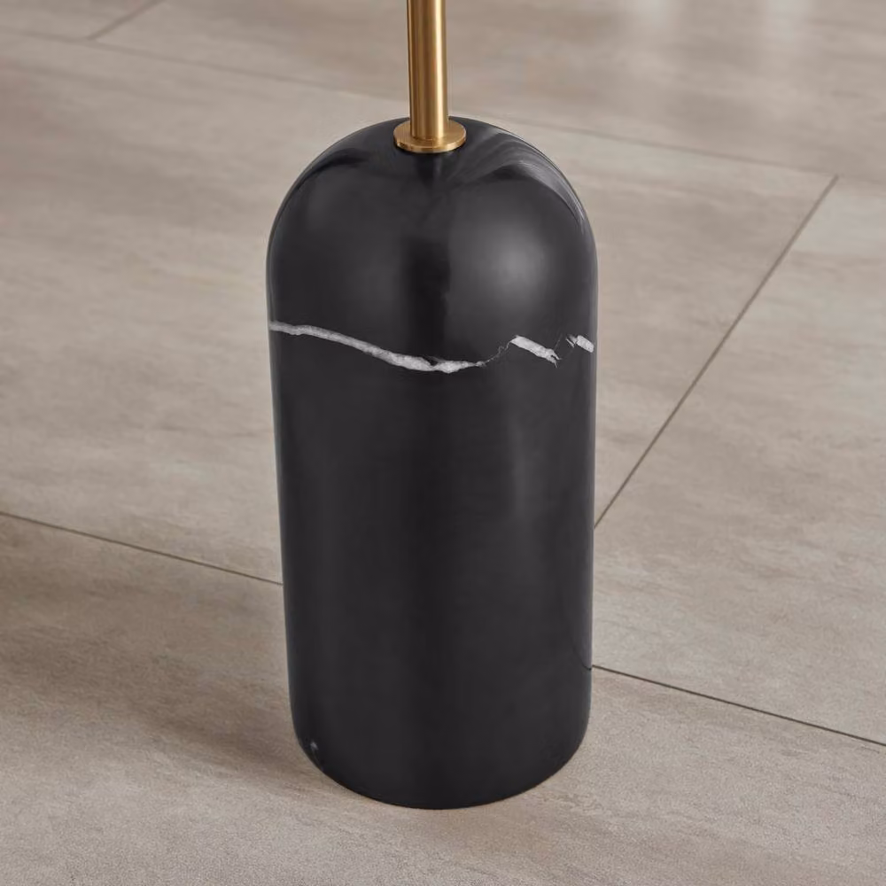 FurnitureboxUK Joceline Modern Black Marble and Brass Standing Floor Lamp – 3