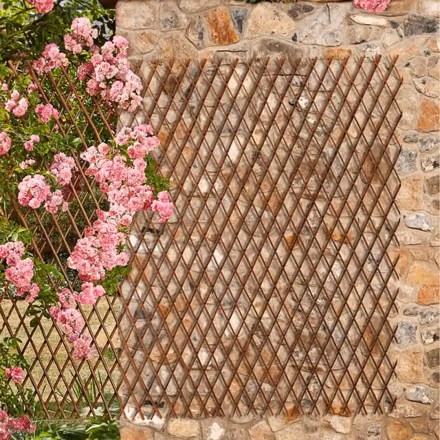 Garden Life Brown Woven Willow Trellis Twin Pack