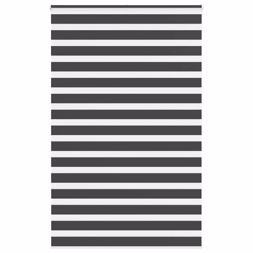 Berkfield Home Black Zebra Day and Night Blind, W: 145 cm, H: 200 cm – 2