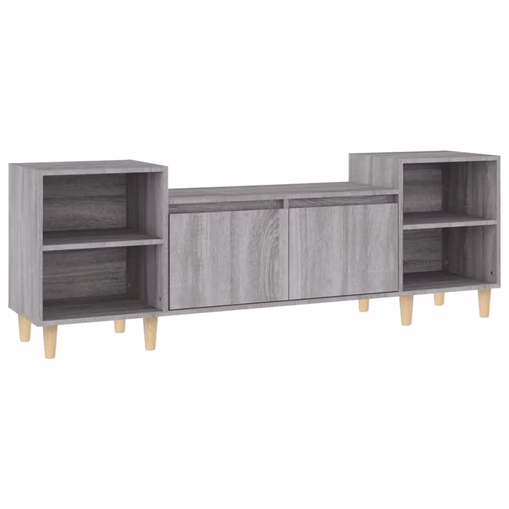 Berkfield Home Grey Sonoma TV Cabinet in Matt Engineered Wood W/D/H: 160 x 35 x 55 cm – 2