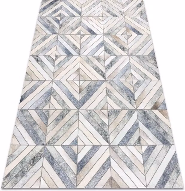 RugsX Patchwork Rectangular Rug in Beige, W: 120 cm, L: 170 cm – 1