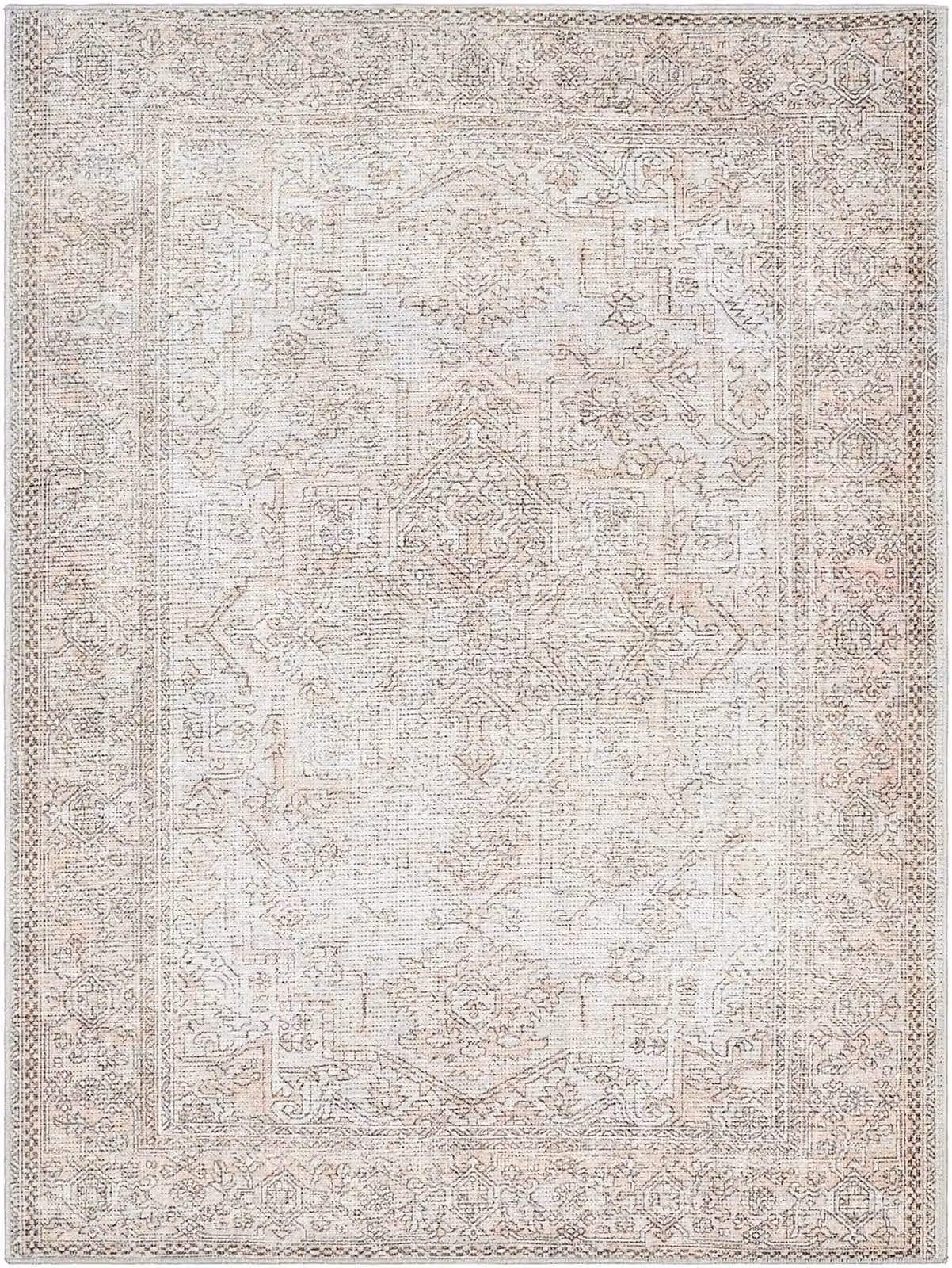Livabliss Margot Traditional Hand-Knotted Living and Dining Rug in Blue, Pink and Green, W: 160 cm, D: 215 cm