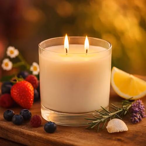 Nicola Spring Summer Berries Soy Wax Scented Candle, 400g, White Glass Jar – 2