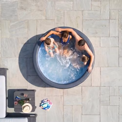 Wave Tahoe 6 Person Eco Foam Hot Tub in Pebble White with Integrated Heater and WiFi App Control – 4