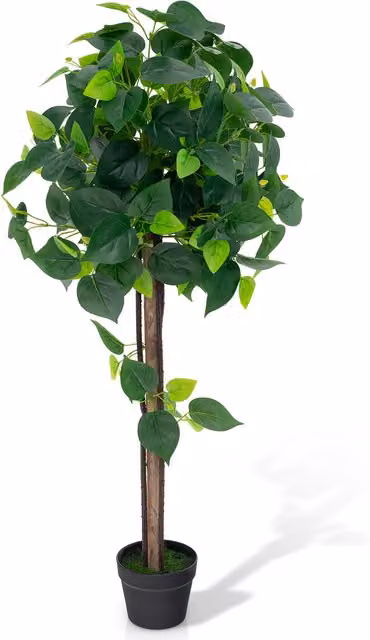 Costway Artificial Hydrangea Tabletop Silk Tree in Green