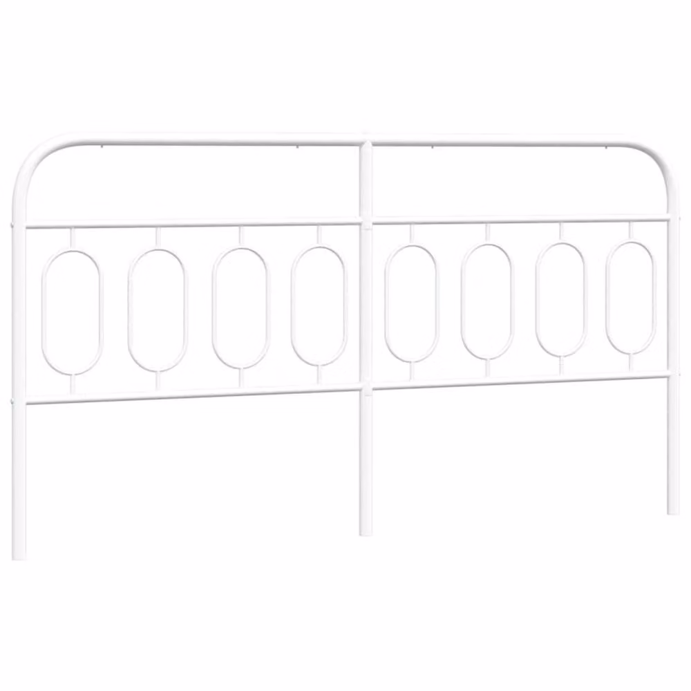 Berkfield Home Metal Headboard in White, Width: 193 cm – 2