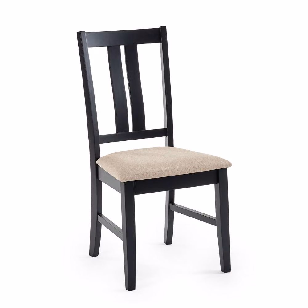 Cheshire Fairview Modern Upholstered Dining Chairs, Set of 2, Black – 2