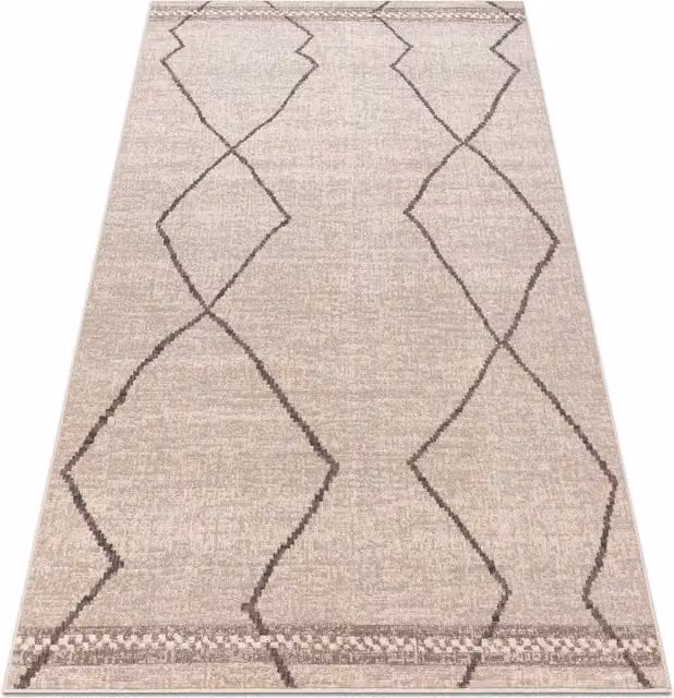 RugsX Angel Wool Rug in Beige, W/D/H: 170 x 120 cm
