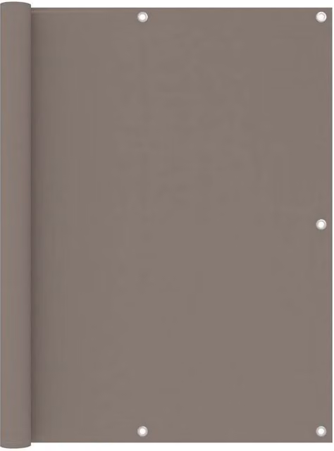 Berkfield Home Balcony Screen in Beige Oxford Fabric, W: 120 cm, W: 400 cm