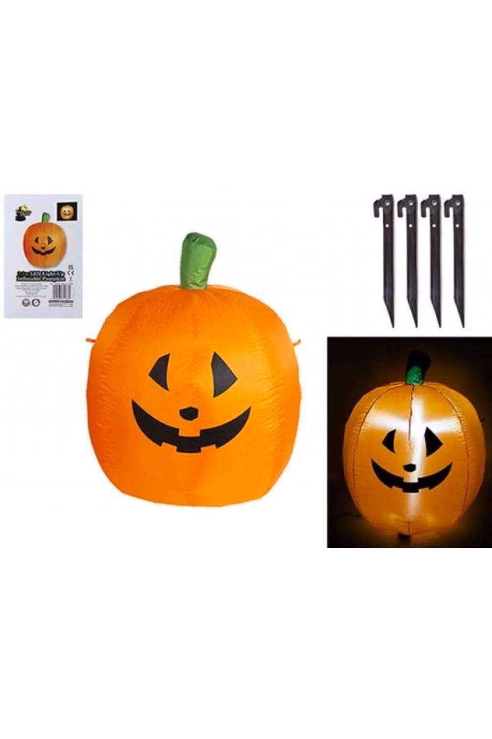 KDMD Inflatable Orange Pumpkin with Lights – 2